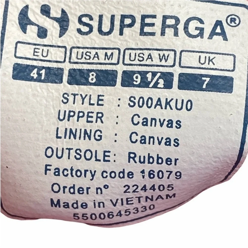 SUPERGA CANVAS COTU RED TONAL PINK LACEUP SNEAKERS 9.5